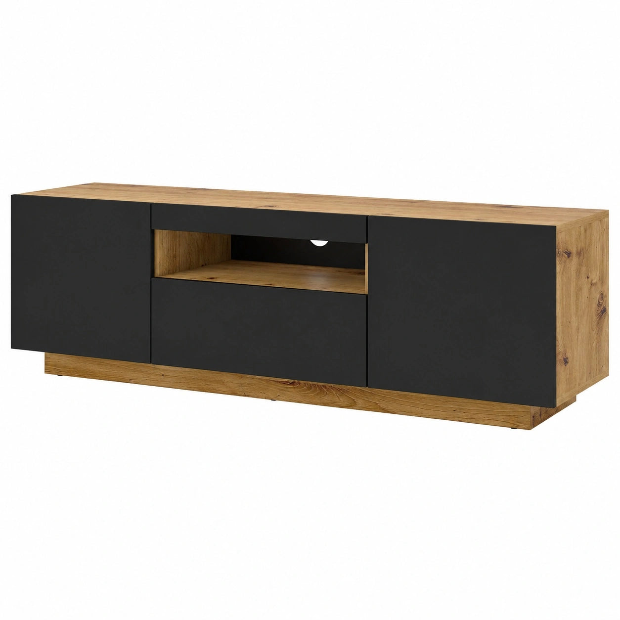 armoire-basse-universelle-pour-tv-150-cm-chene-et-noir-mat-lxfha11351gp