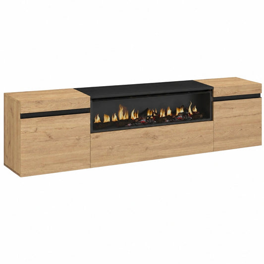 meuble-tv-moderne-avec-rangement-chene-et-noir-200x45x35cm-lzytf11337an