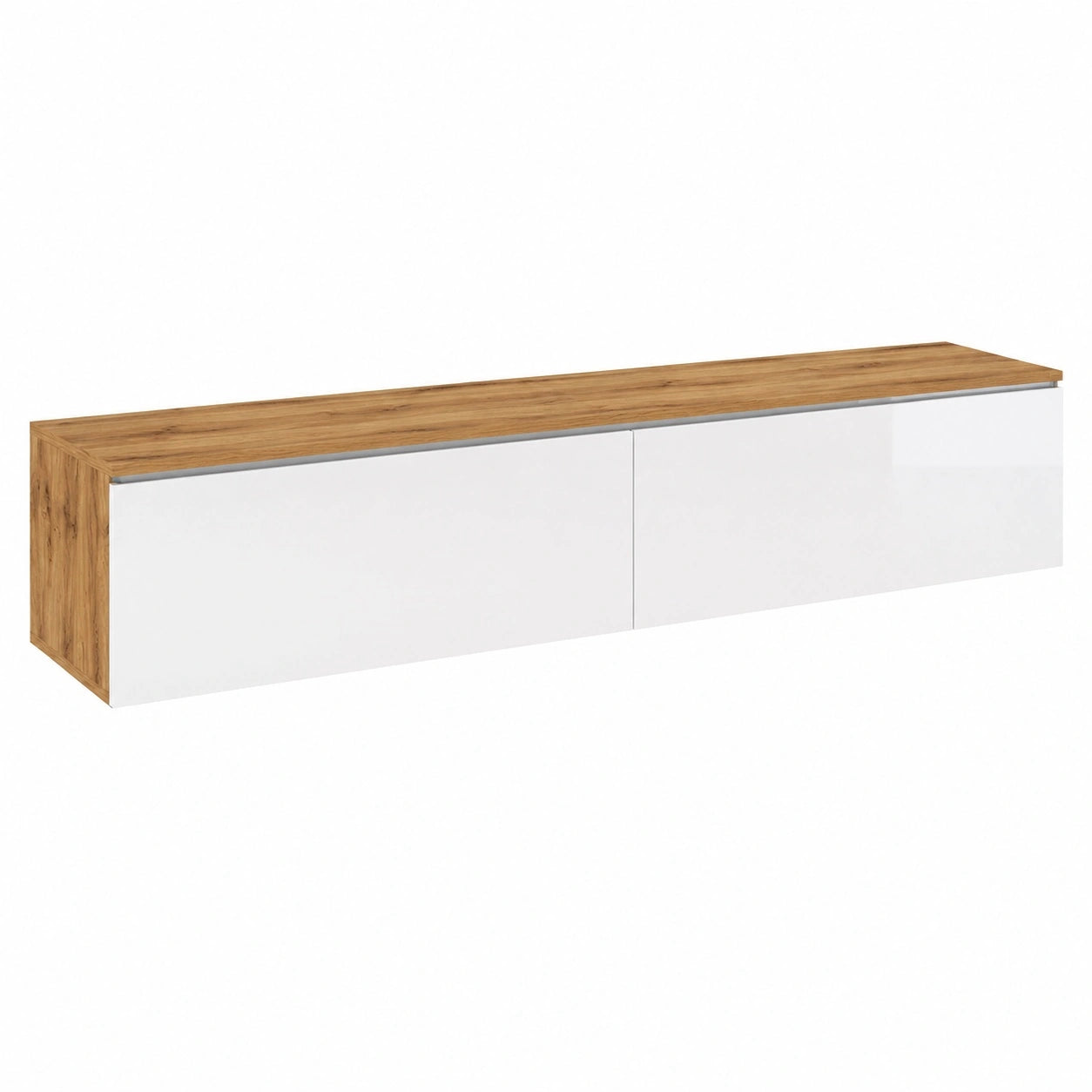meuble-tv-bas-140-cm-cheneblanc-brillant-option-debout-ou-suspendu-ekplb11309rc